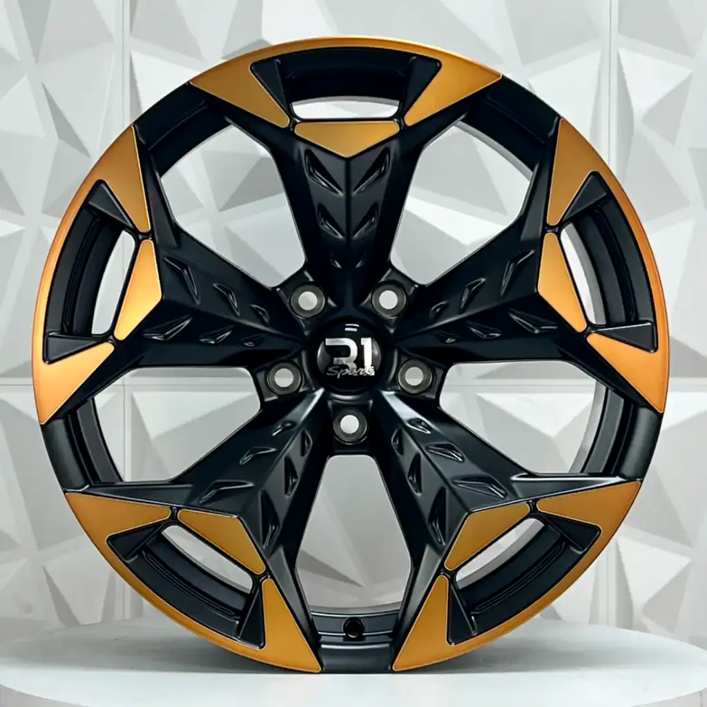 RIN 18X8 5-112 R1 SPORT CPR20-FF SATIN BLACK MF+COPPER ET38 CB57.1