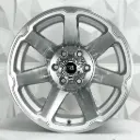 RIN 15X10 5-114.3 R1 SPORT QC1856 SILVER MACHINE FACE MACHINE LIP ET-44 CB83.1