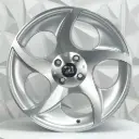 RIN 17X8 4-100 R1 SPORT L1525 SILVER MACHINE FACE ET35 CB73.1