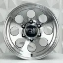 RIN 15X8 5-139.7 R1 SPORT 1072 BLACK MACHINE FACE MACHINE LIP ET-15 CB106