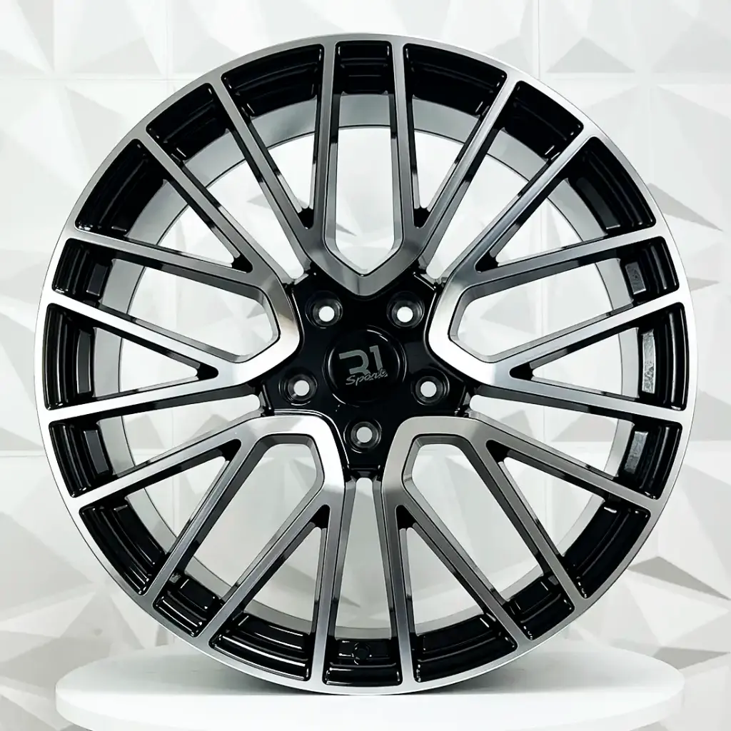 RIN 22X10 5-130 R1 SPORT C397 BLACK MACHINE FACE ET48 CB71.56